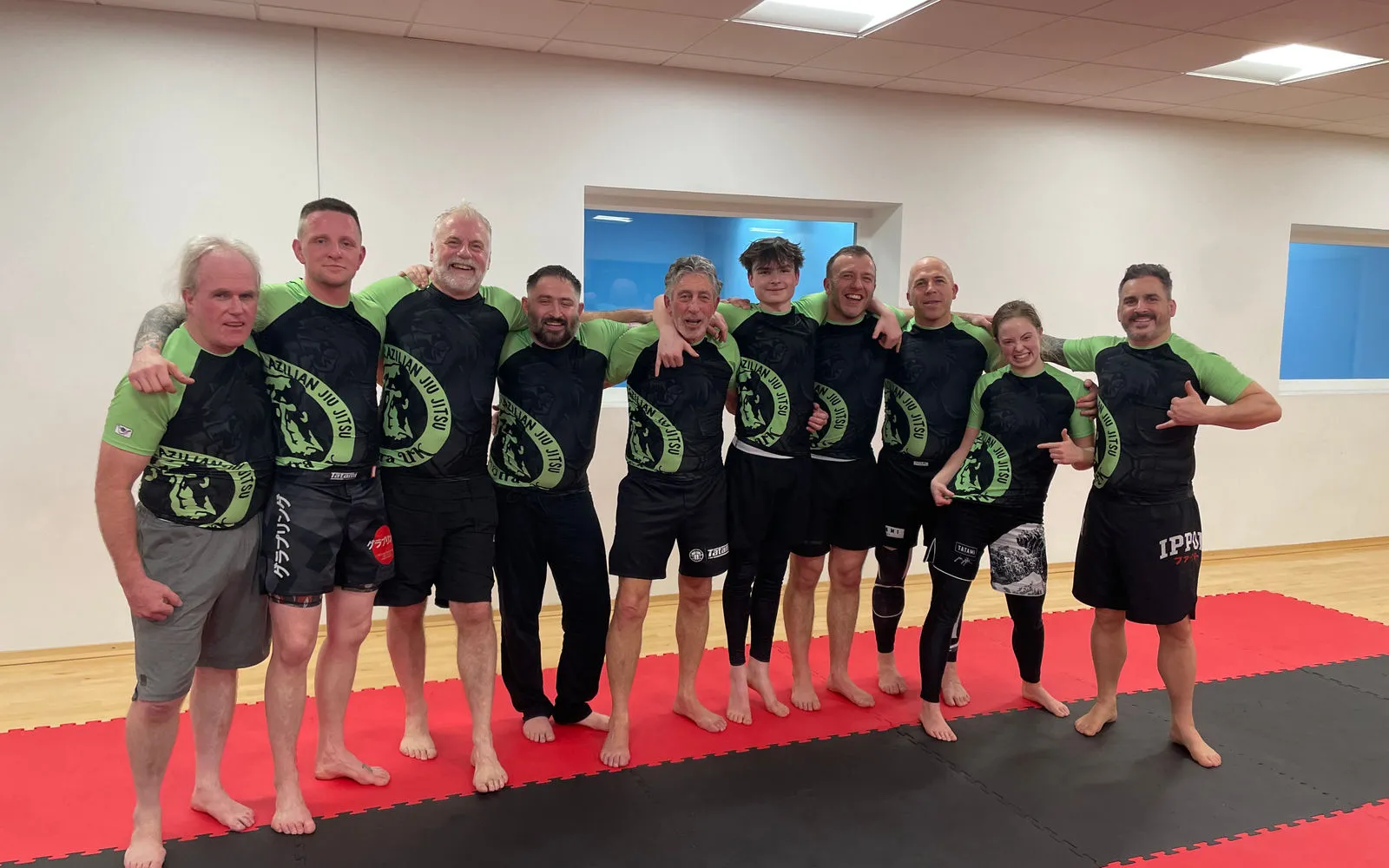 Adult BJJ training